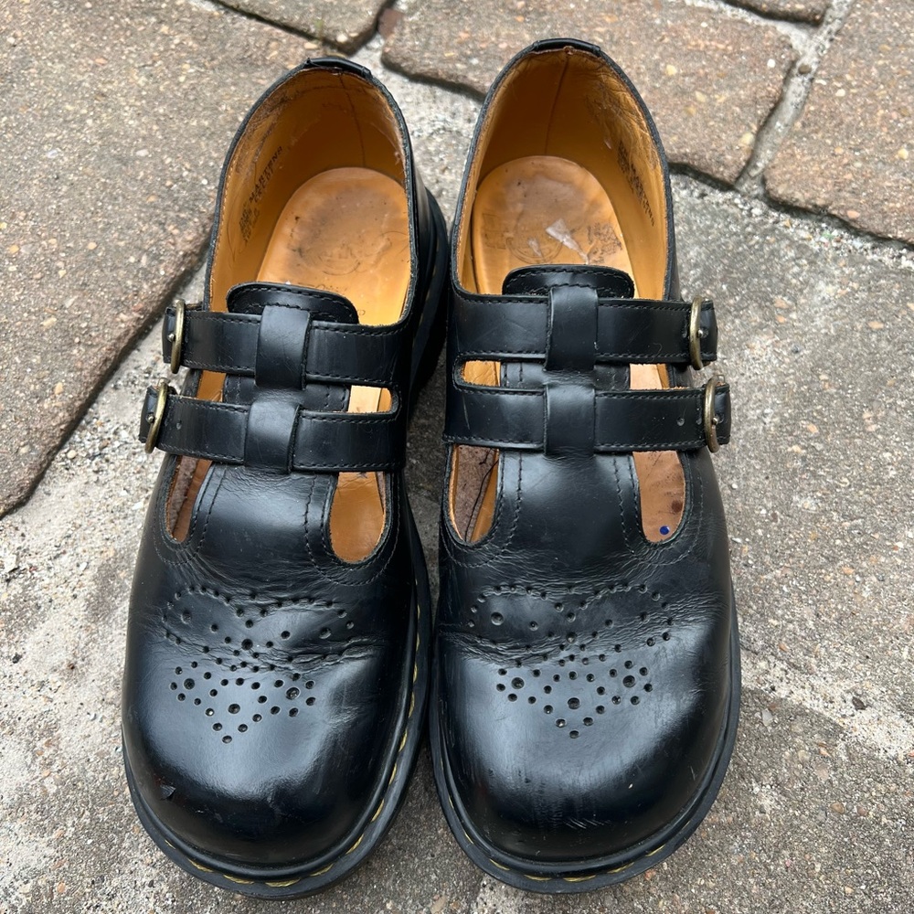 DR. MARTENS MARY JANE SHOES BLACK size 10 US, 8 UK